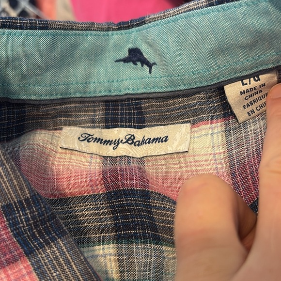 Tommy Bahama men’s linen long sleeve button down shirt size large - Picture 7 of 8